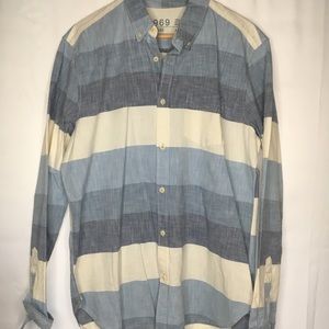 Indigo stripe shirt